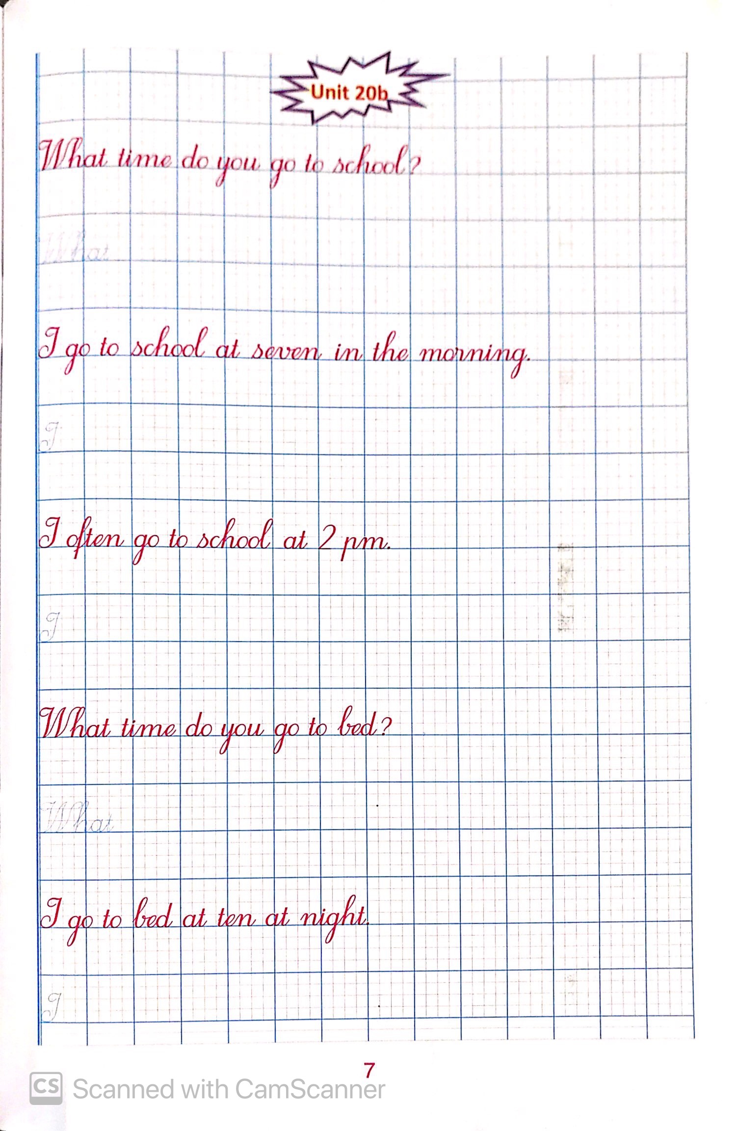 bộ luyện viết tiếng anh trình bày trên giấy ô li dành cho học sinh lớp 4 tập 2