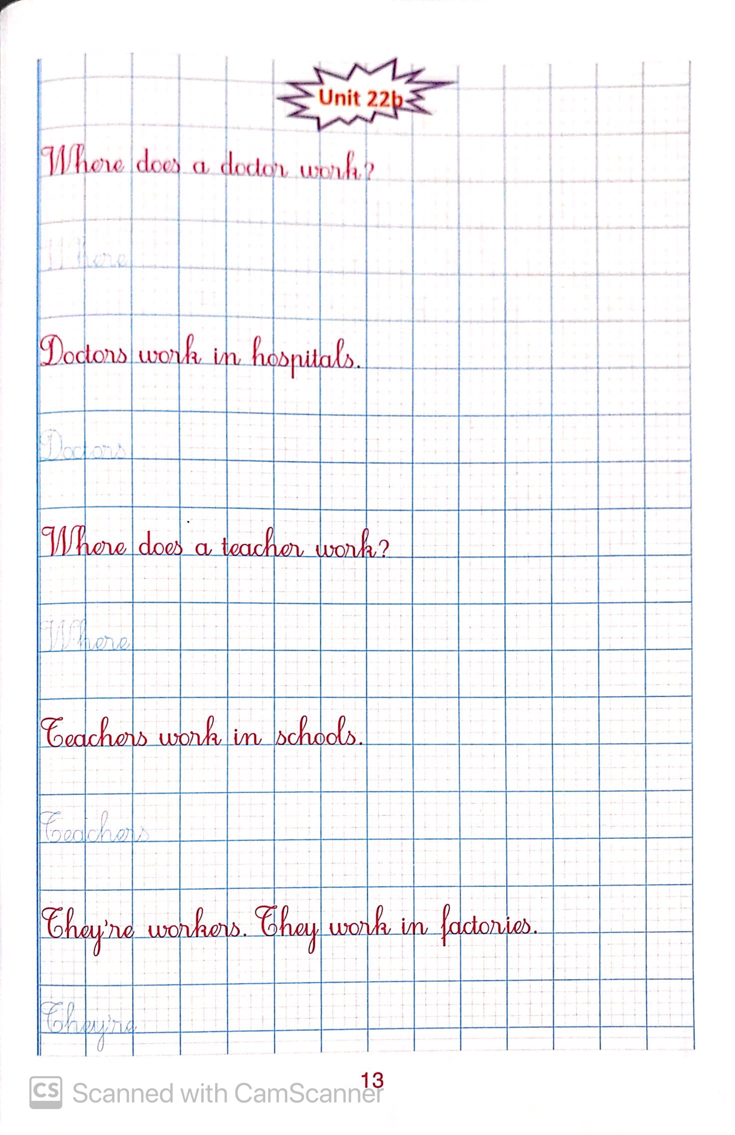 bộ luyện viết tiếng anh trình bày trên giấy ô li dành cho học sinh lớp 4 tập 2