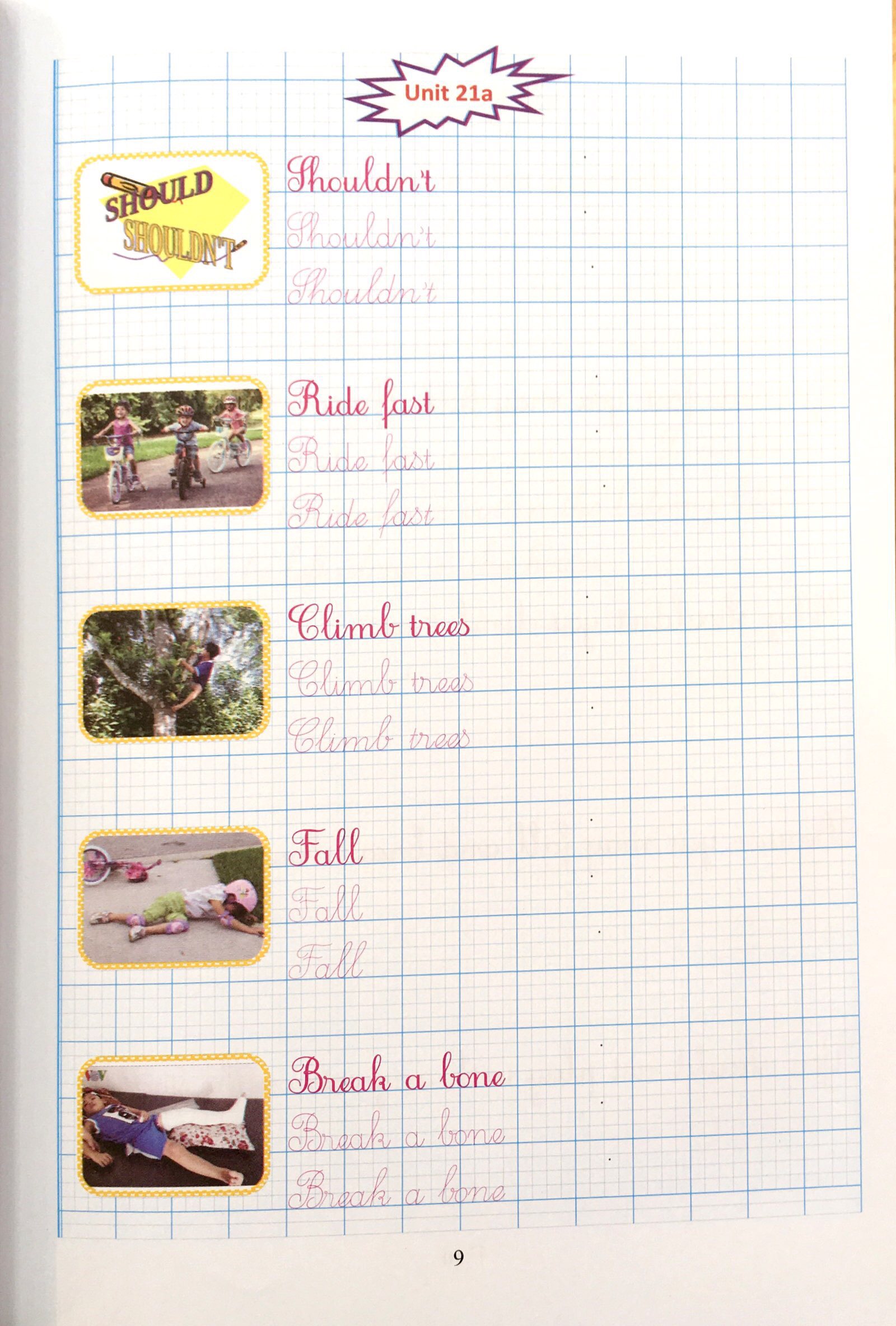 bộ luyện viết tiếng anh trình bày trên giấy ô li dành cho học sinh lớp 5 - tập 2