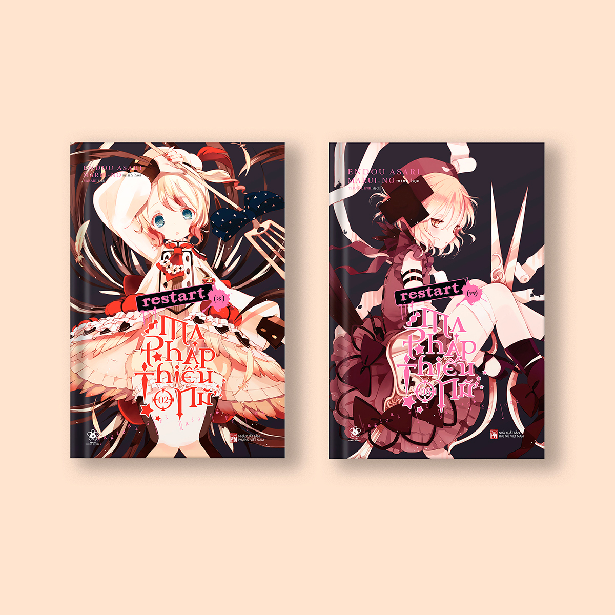 bộ ma pháp thiếu nữ - tập 2 + tập 3 - bản đặc biệt - tặng kèm 2 bookmark nhân vật + 2 postcard + bảng sticker nhân vật