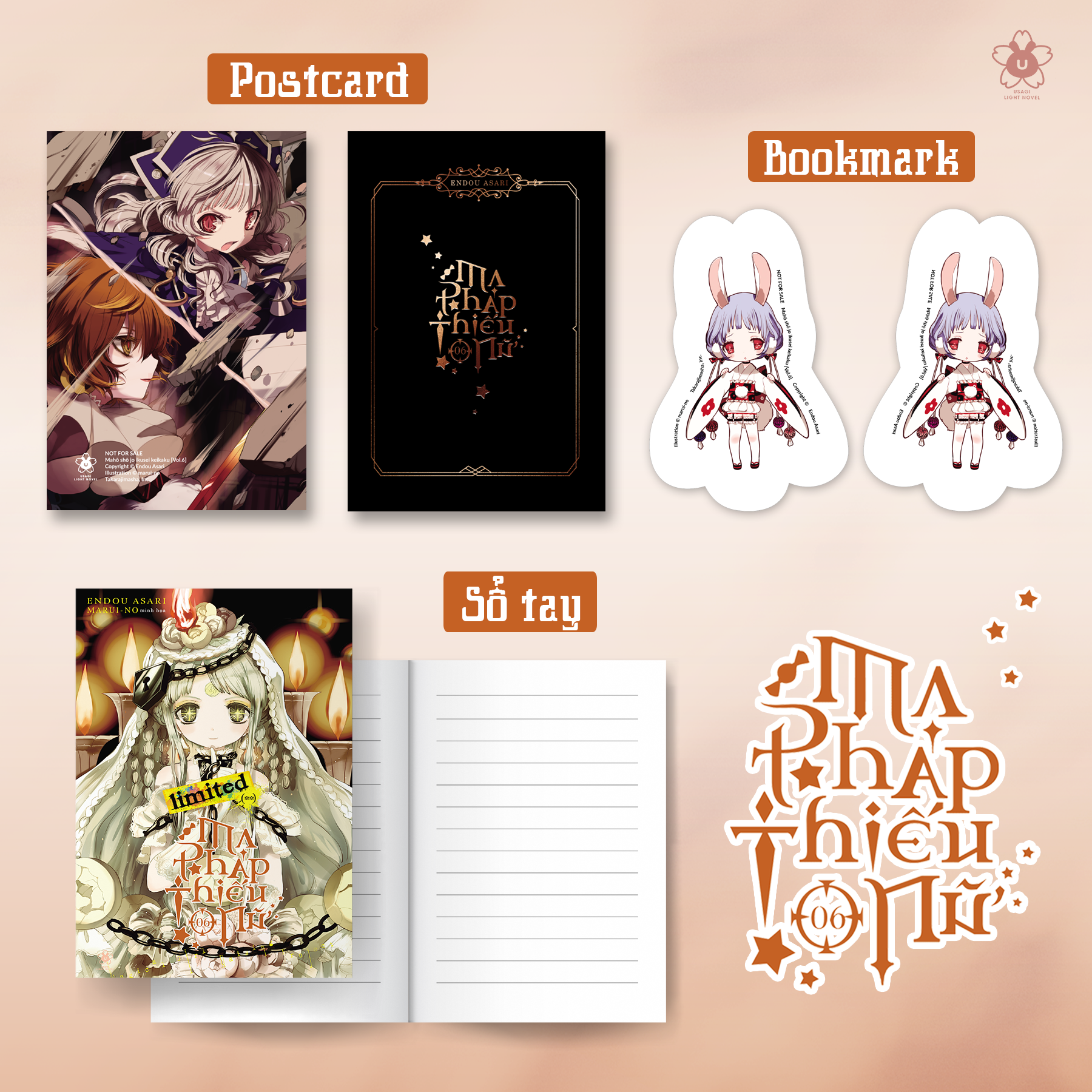 bộ ma pháp thiếu nữ - tập 6 - bản đặc biệt - tặng kèm bookmark + postcard + sổ tay