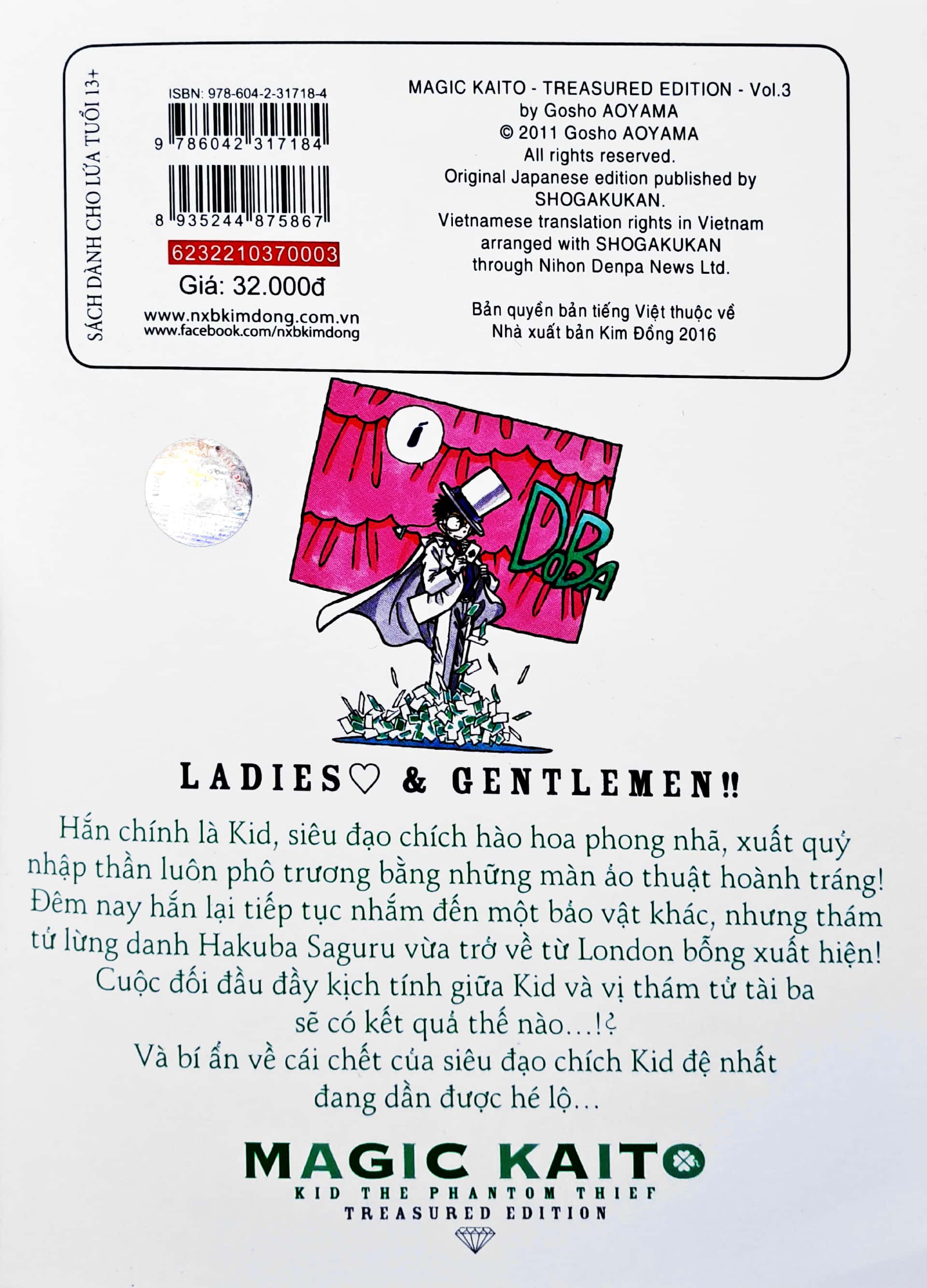 bộ magic kaito - tập 3 (tái bản 2022)