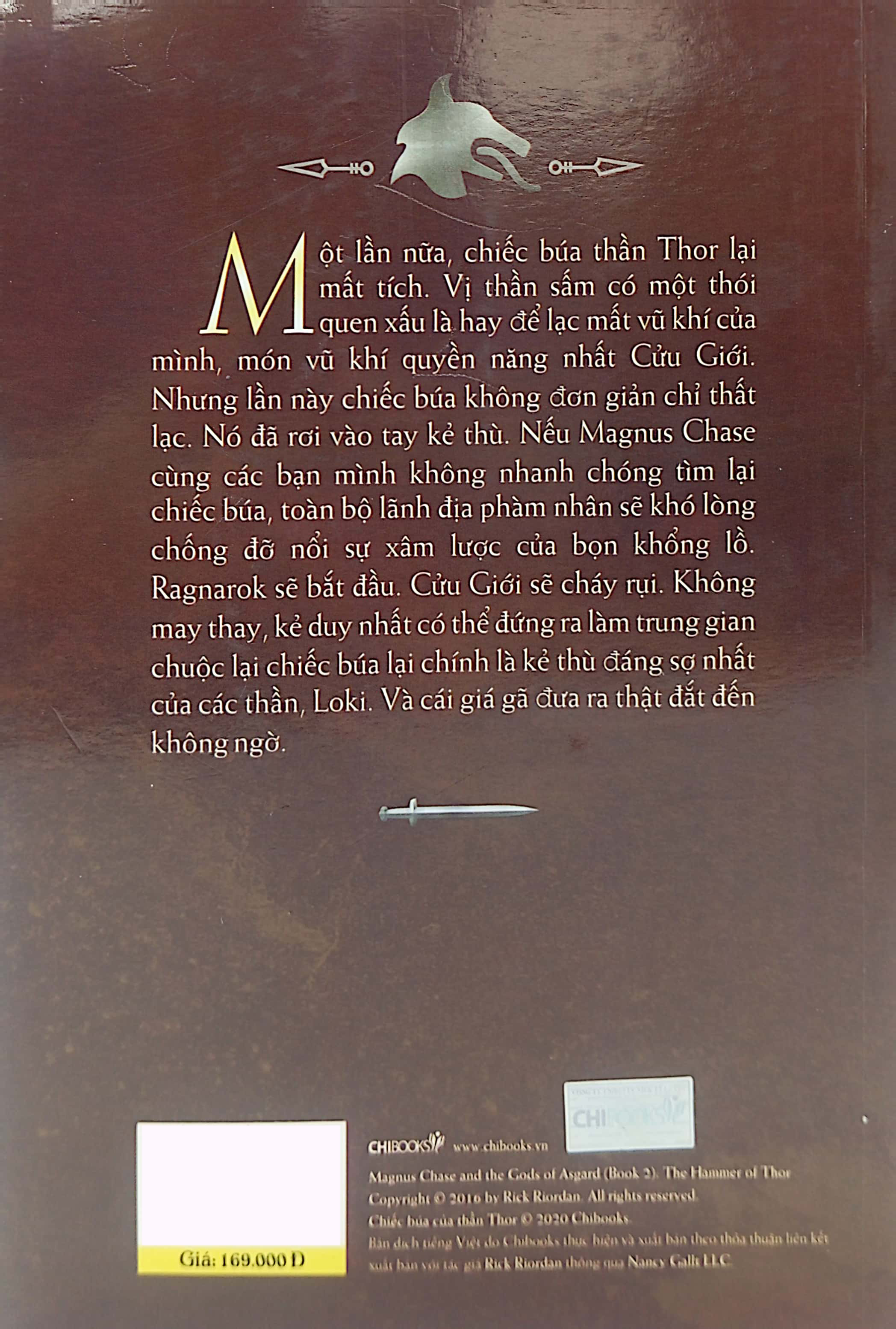 bộ magnus chase và các vị thần của asgard - phần 2: chiếc búa của thần thor (tái bản 2020)