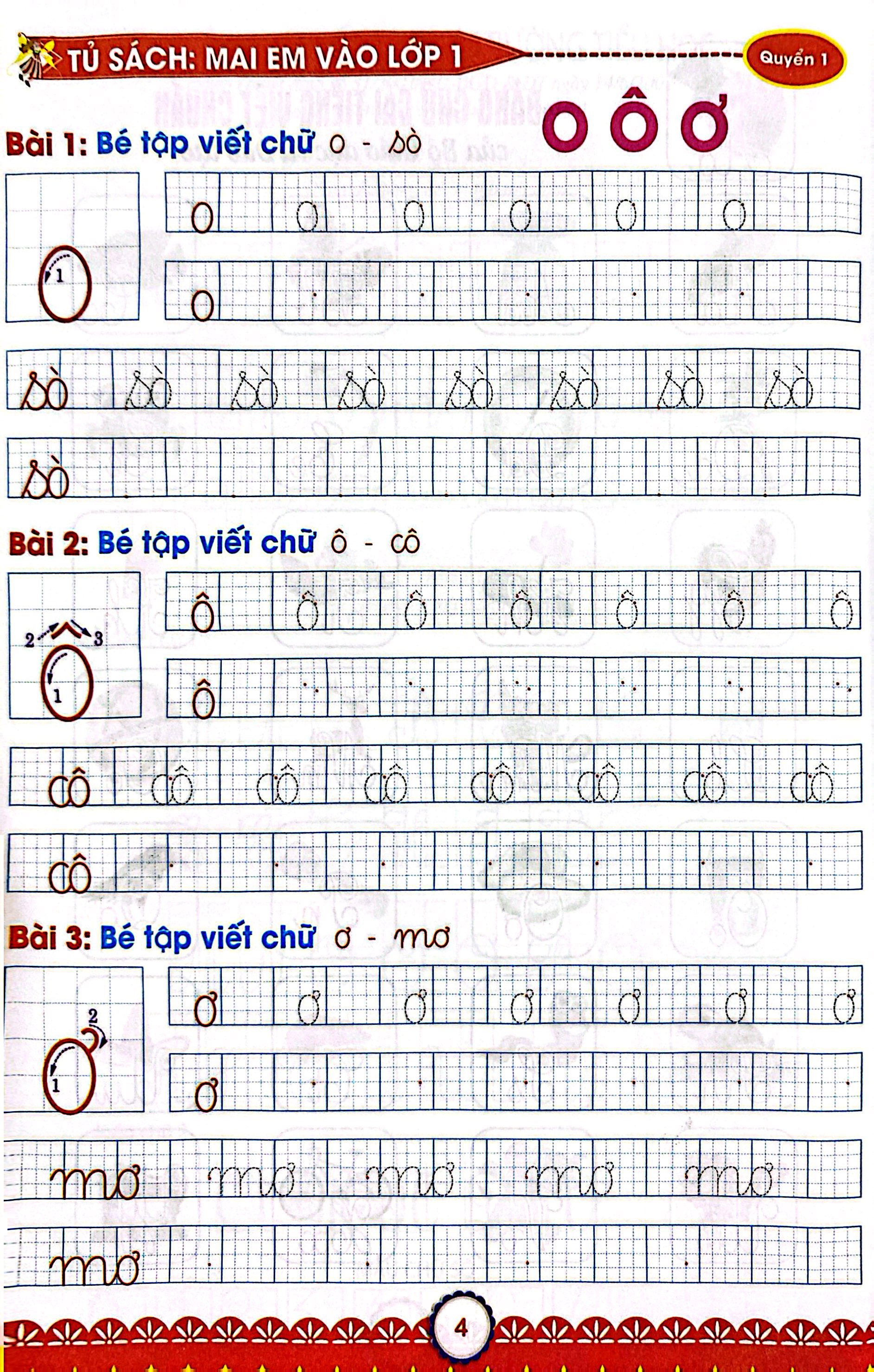 Bo
						
										
										Mai Em Vao Lop 1 - Danh Cho Tre 5-6 Tuoi - Be Tap To Va Tap Ghep Van - Quyen 1 (Tai Ban 2024)