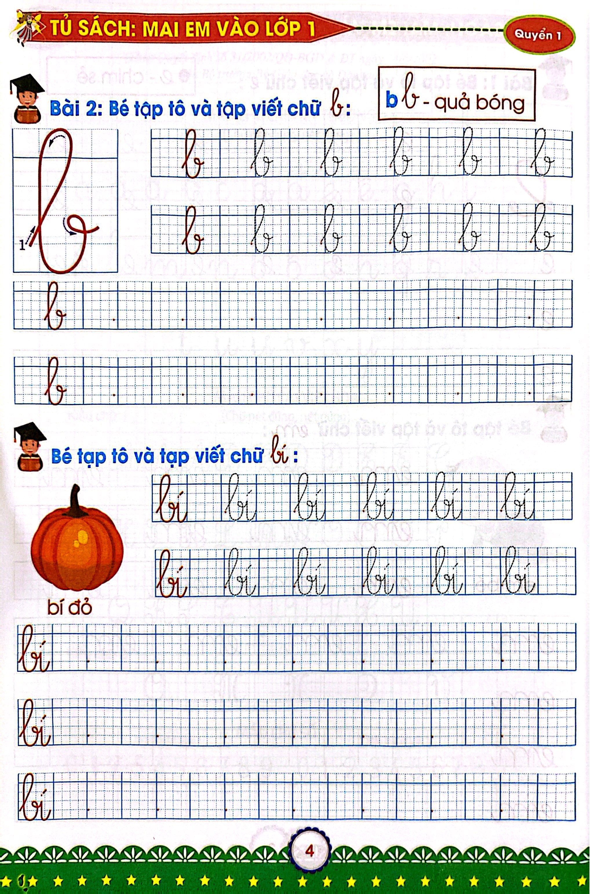 Bo
						
										
										Mai Em Vao Lop 1 - Danh Cho Tre 5-6 Tuoi - Be Tap To Va Tap Viet - Quyen 1 (Tai Ban 2024)