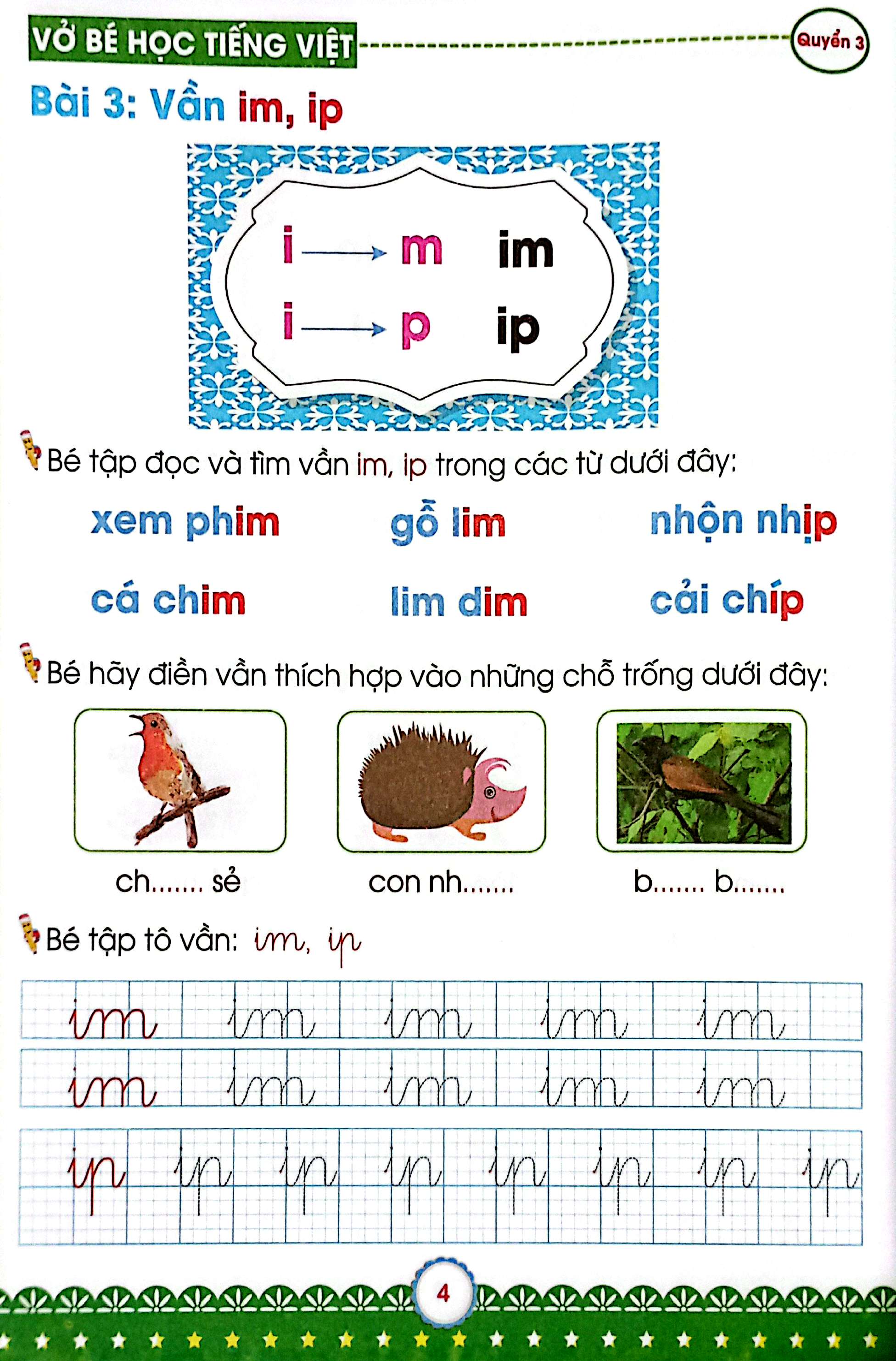 Bo
						
										
										Mai Em Vao Lop 1 - Danh Cho Tre 5-6 Tuoi - Vo Be Hoc Tieng Viet - Quyen 3 (Tai Ban 2024)