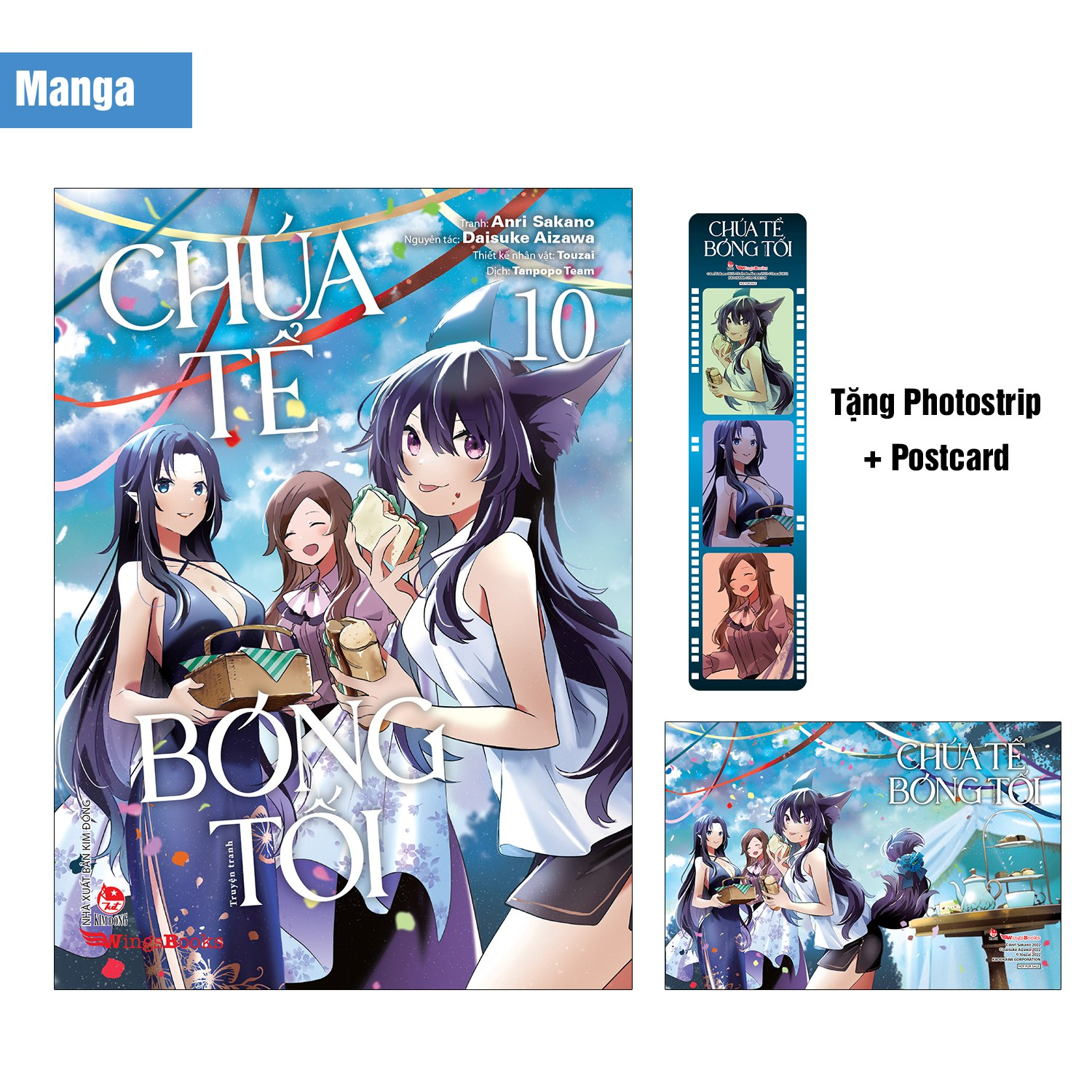 Bo
						
										
										[Manga] Chua Te Bong Toi - Tap 10 - Tang Kem Postcard + Photostrip