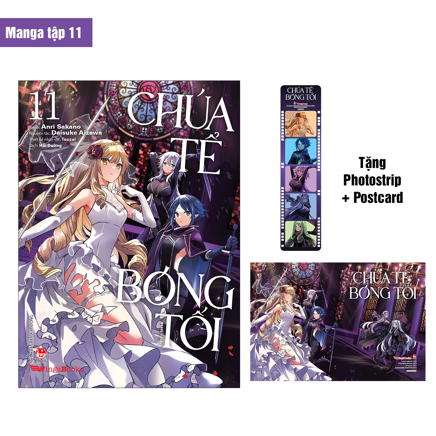 Bo
						
										
										[Manga] Chua Te Bong Toi - Tap 11 - Tang Kem Postcard + Photostrip