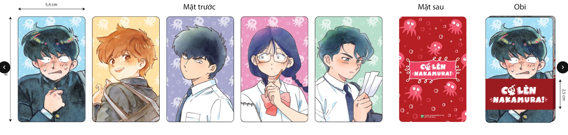 Bo Manga - Co Len Nakamura - Tap 1 + Tap 2 (Bo 2 Tap) - Ban Suu Tam - Tang Kem Set 5 Card Nhan Vat Kem Obi + Set 2 Clearcard + Set 4 Postcard + Sticker + Standee Acrylic + Phong Bi Dung Qua