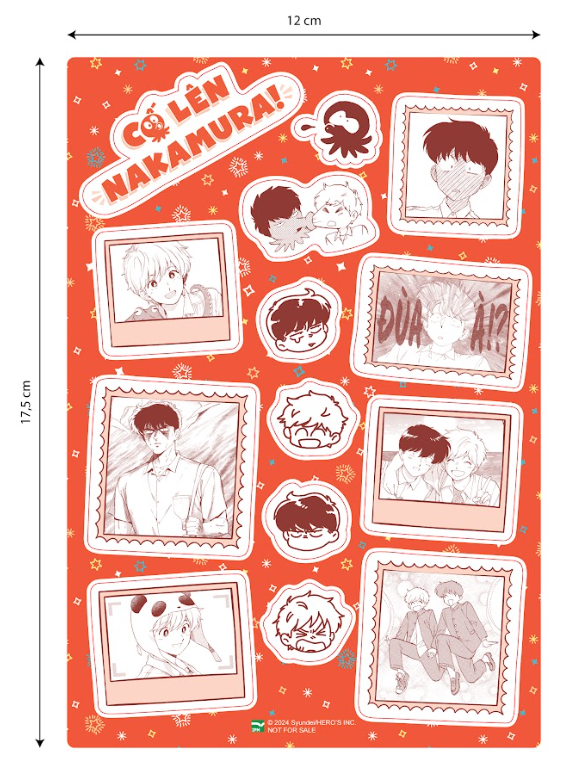 Bo Manga - Co Len Nakamura - Tap 1 + Tap 2 (Bo 2 Tap) - Ban Suu Tam - Tang Kem Set 5 Card Nhan Vat Kem Obi + Set 2 Clearcard + Set 4 Postcard + Sticker + Standee Acrylic + Phong Bi Dung Qua