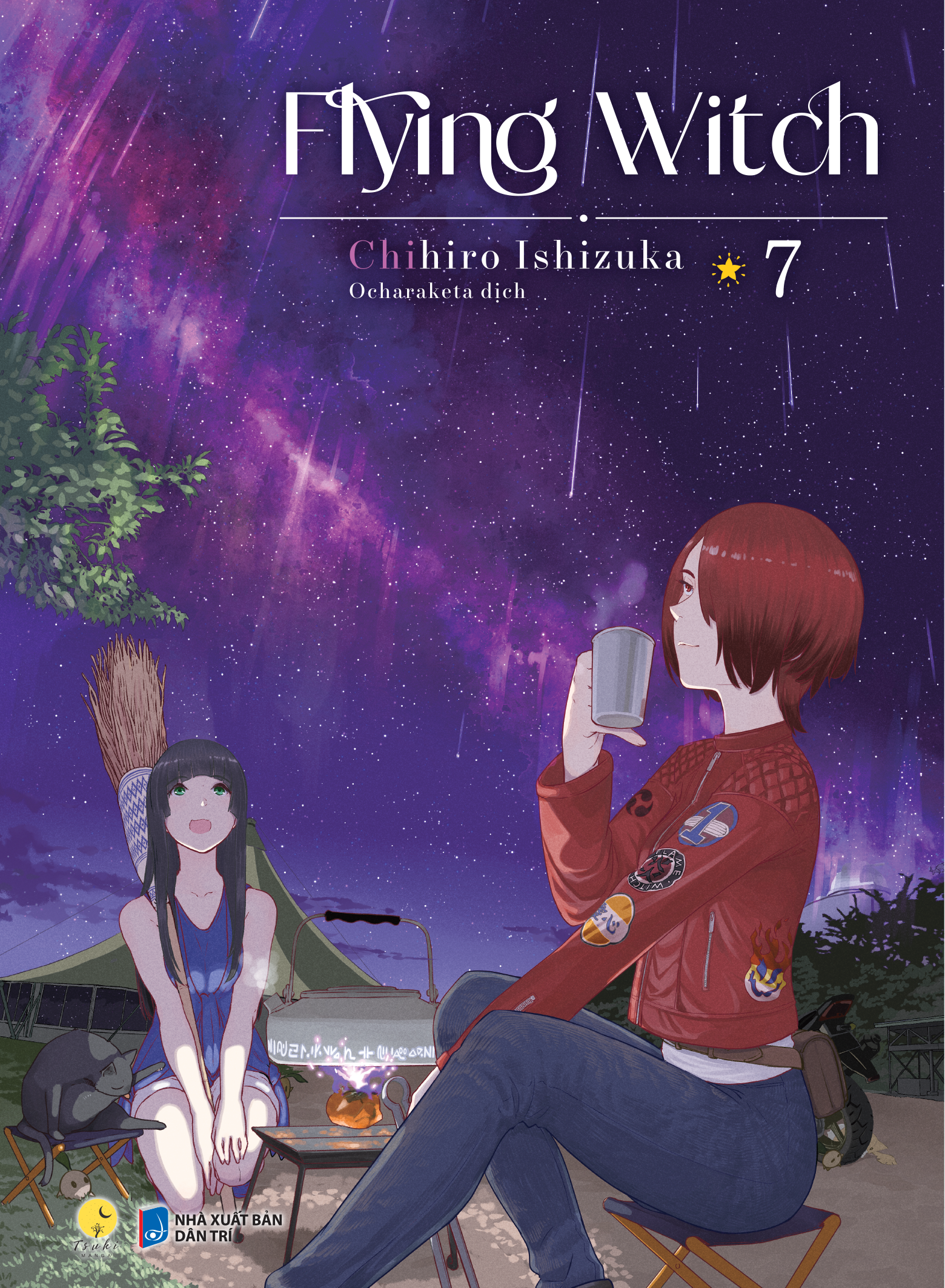 Bo Manga - Flying Witch - Tap 6 + Tap 7 (Bo 2 Tap) - Ban Dac Biet - Tang Kem Postcard Boi Cung