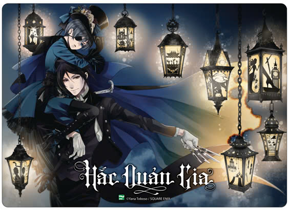 bộ manga hắc quản gia - tập 23 + tập 24 (bộ 2 cuốn) - tặng kèm 2 black card + card nhựa