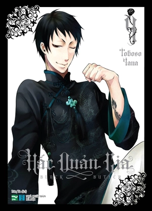 bộ manga - hắc quản gia - tập 9 + tập 10 (bộ 2 cuốn) - tặng kèm bookmark “côn lôn” + black card + kẹp file “the circus”