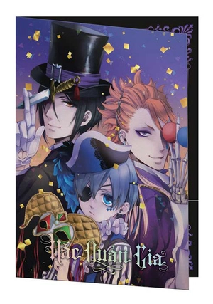 bộ manga - hắc quản gia - tập 9 + tập 10 (bộ 2 cuốn) - tặng kèm bookmark “côn lôn” + black card + kẹp file “the circus”