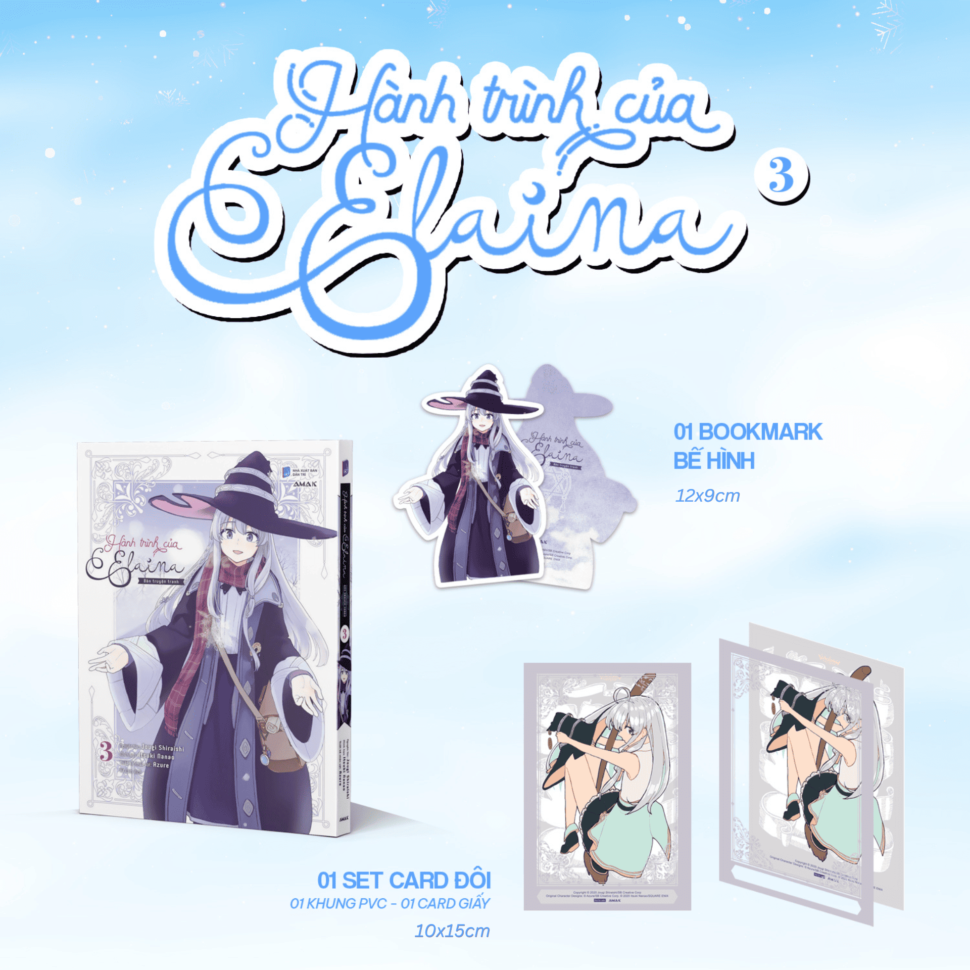 Bộ [Manga] Hành Trình Của Elaina - Tập 3 - Tặng Kèm Bookmark Bế Hình + Set Card Đôi - Ảnh 2