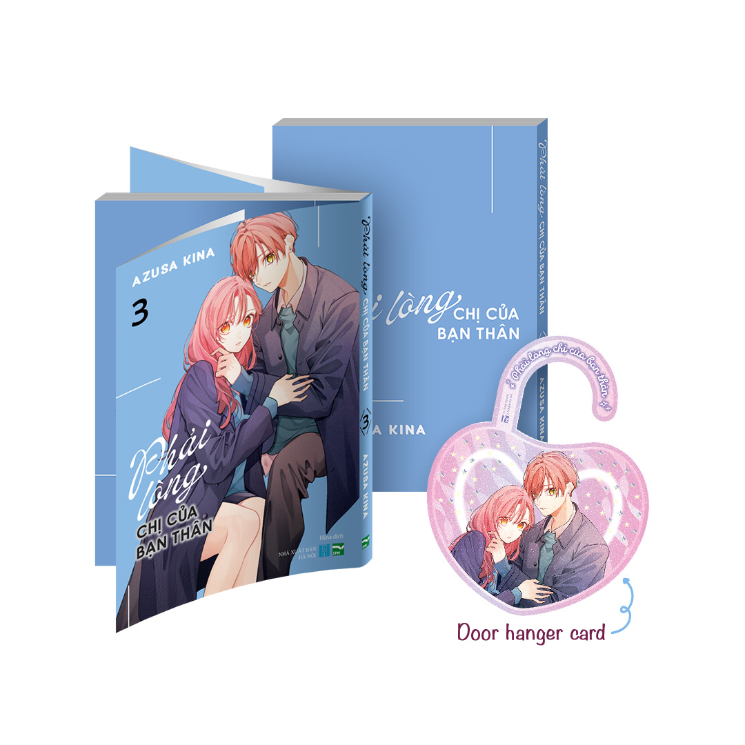 Bộ Manga - Phải Lòng Chị Của Bạn Thân - Tập 3 + Phát Phiền Với Bạn Thân Của Chị - Tập 3 (Bộ 2 Cuốn) - Bản Đặc Biệt - Tặng Kèm Door Hanger Card + Bookmark + Card Giấy - Ảnh 3