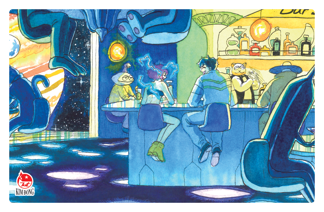 Bo Manga - Sazan Va Co Gai Sao Choi: Tap 1 + Tap 2 (Bo 2 Tap) - Tang Kem Set 6 Mini-Card