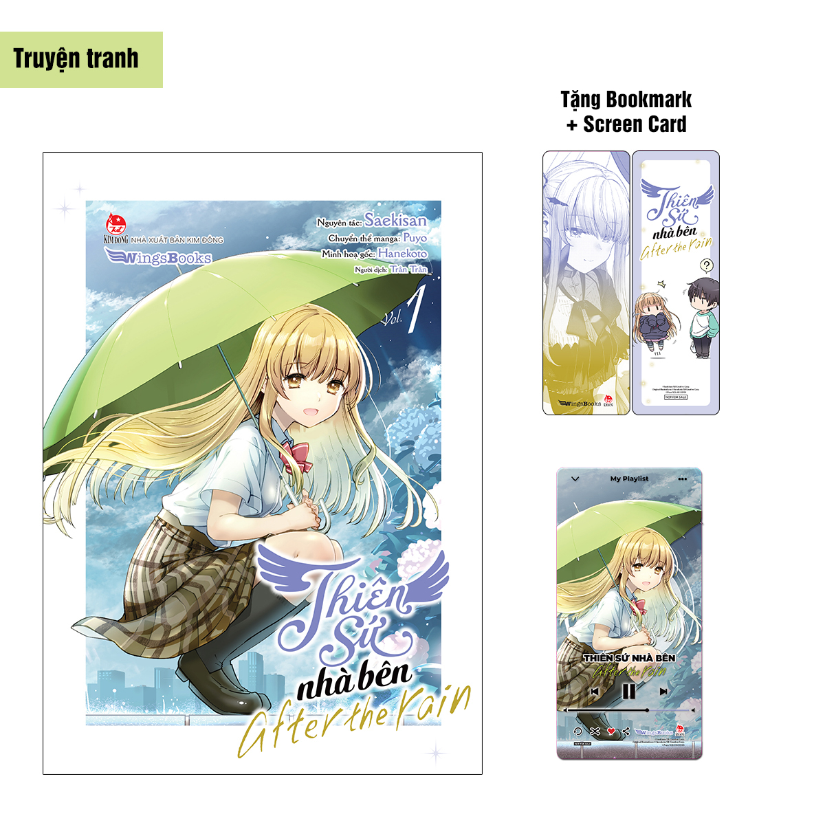 Bộ
						
										
										[Manga] Thiên Sứ Nhà Bên - After The Rain - Tập 1 - Tặng Kèm Bookmark + Screen Card