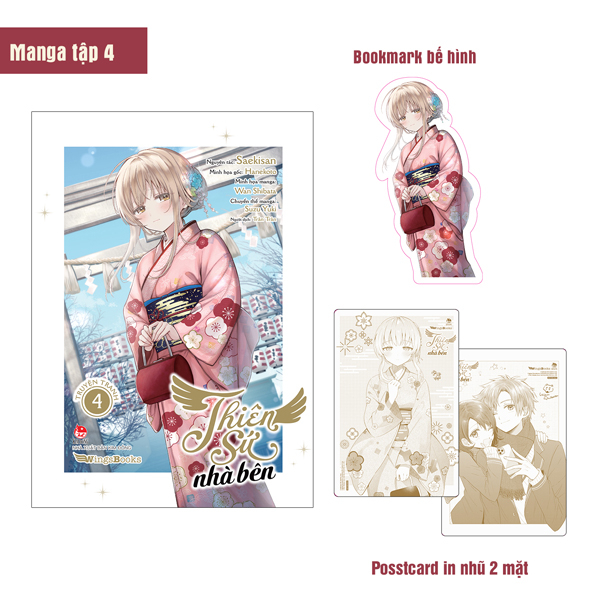 Bo
						
										
										[Manga] Thien Su Nha Ben - Tap 4 - Tang Kem Bookmark Be Hinh + Postcard In Nhu 2 Mat