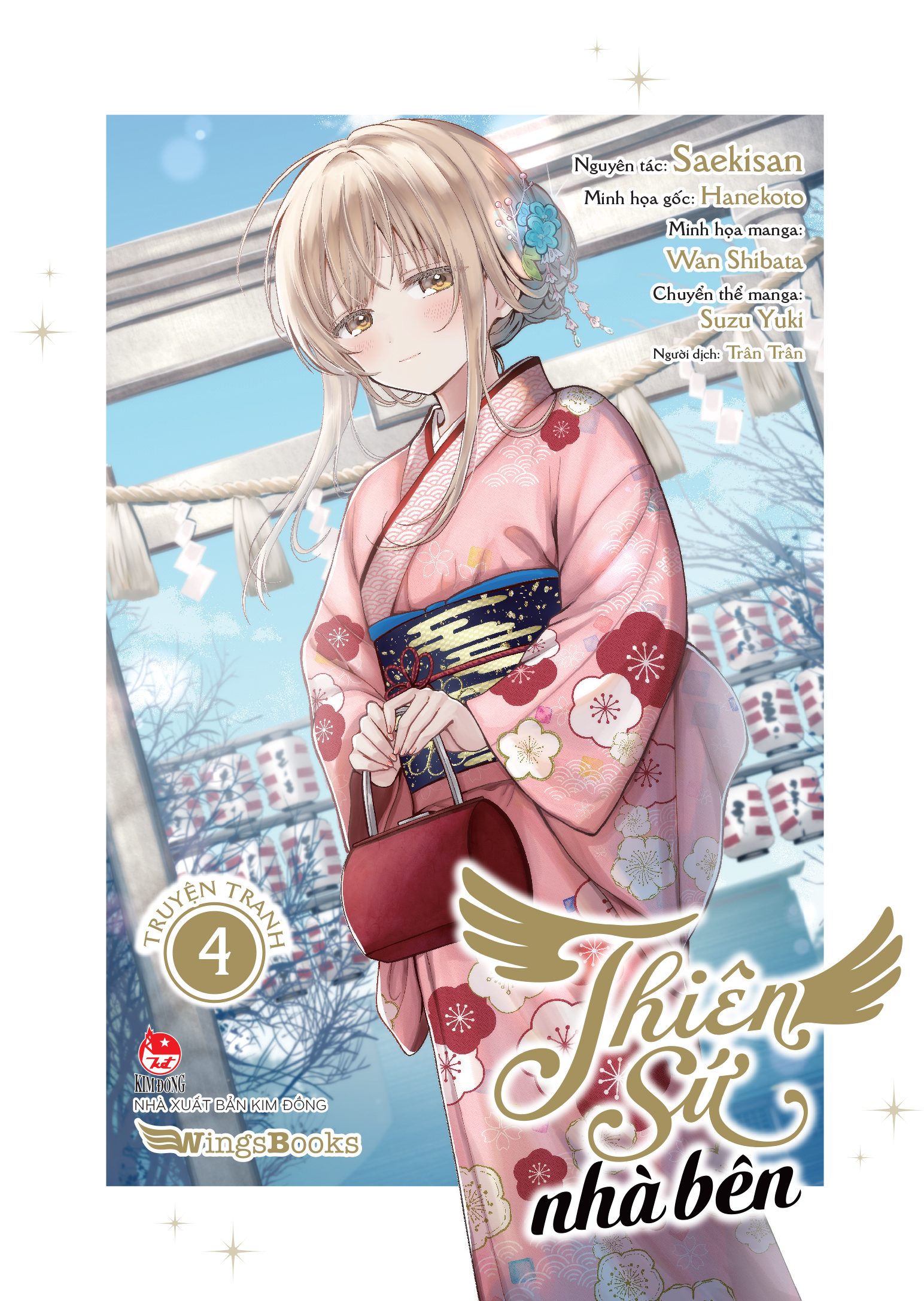 Bo
						
										
										[Manga] Thien Su Nha Ben - Tap 4 - Tang Kem Bookmark Be Hinh + Postcard In Nhu 2 Mat