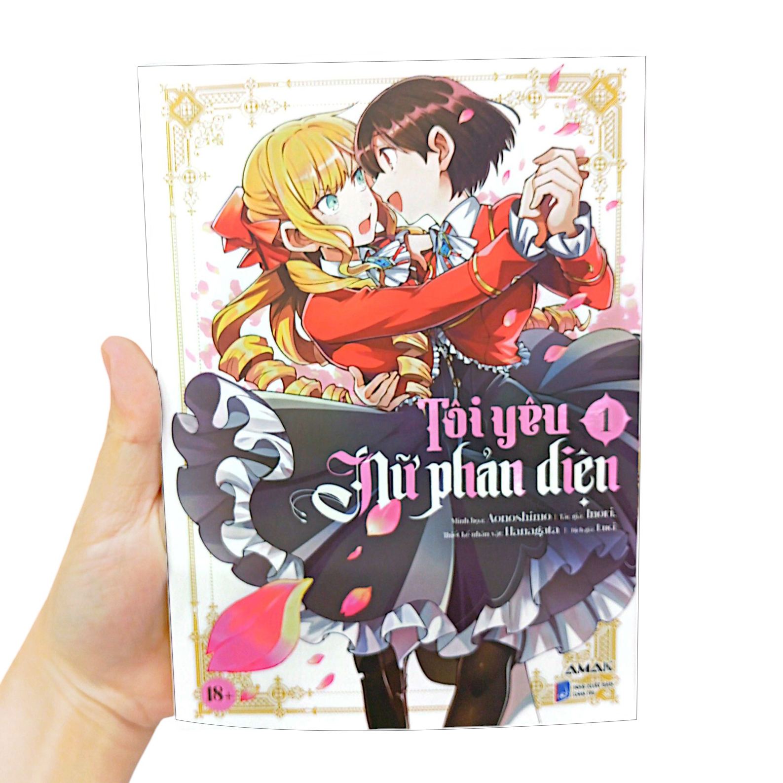 bộ [manga] tôi yêu nữ phản diện - tập 1 - tặng kèm 1 bìa áo rời phủ uv + 3 postcard hai mặt phủ nhung