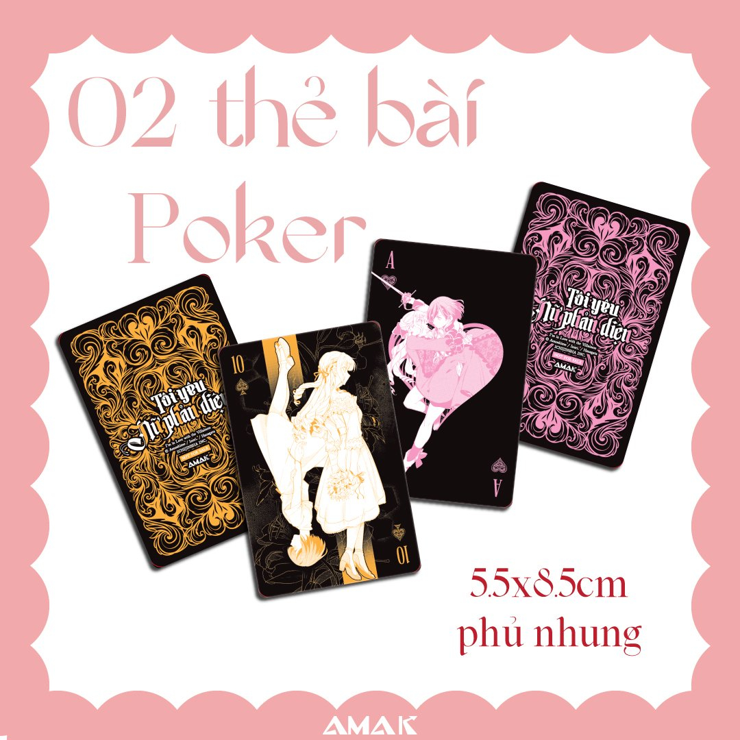 Bo
						
										
										[Manga] Toi Yeu Nu Phan Dien - Tap 2 - Tang Kem 1 Bia Ao Roi Phu UV + 1 Postcard Hai Mat + 2 The Bai Poker + 1 Standee PVC Bap Benh