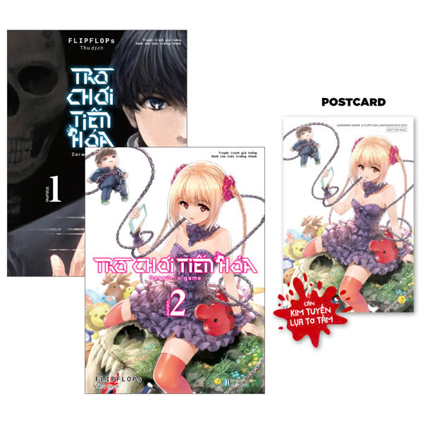 Bo Manga - Tro Choi Tien Hoa - Darwin’s Game - Tap 1 + Tap 2 (Bo 2 Tap) - Ban Dac Biet - Tang Kem Postcard Boi Cung Can Kim Tuyen Lua To Tam