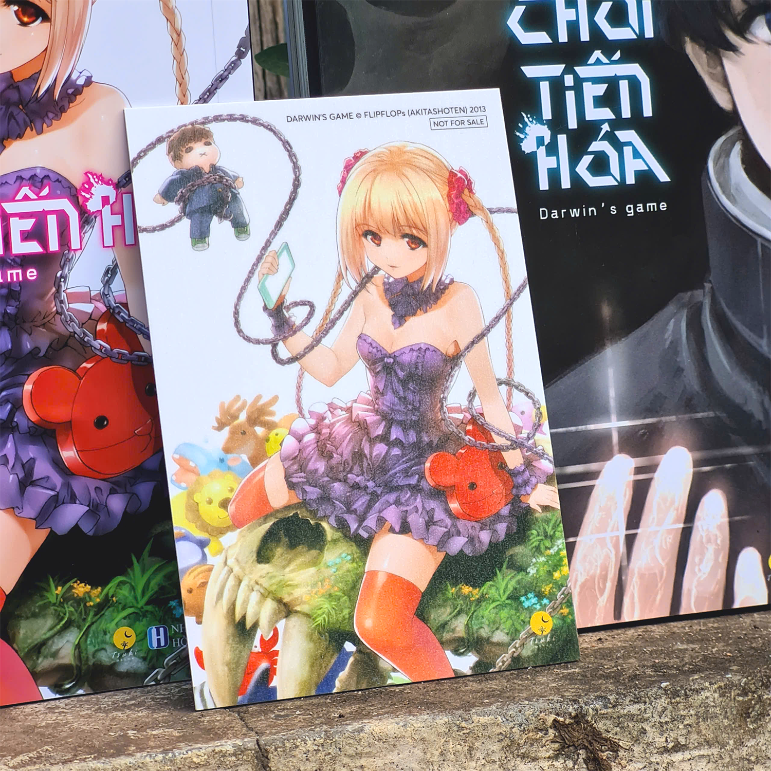 Bo Manga - Tro Choi Tien Hoa - Darwin’s Game - Tap 1 + Tap 2 (Bo 2 Tap) - Ban Dac Biet - Tang Kem Postcard Boi Cung Can Kim Tuyen Lua To Tam