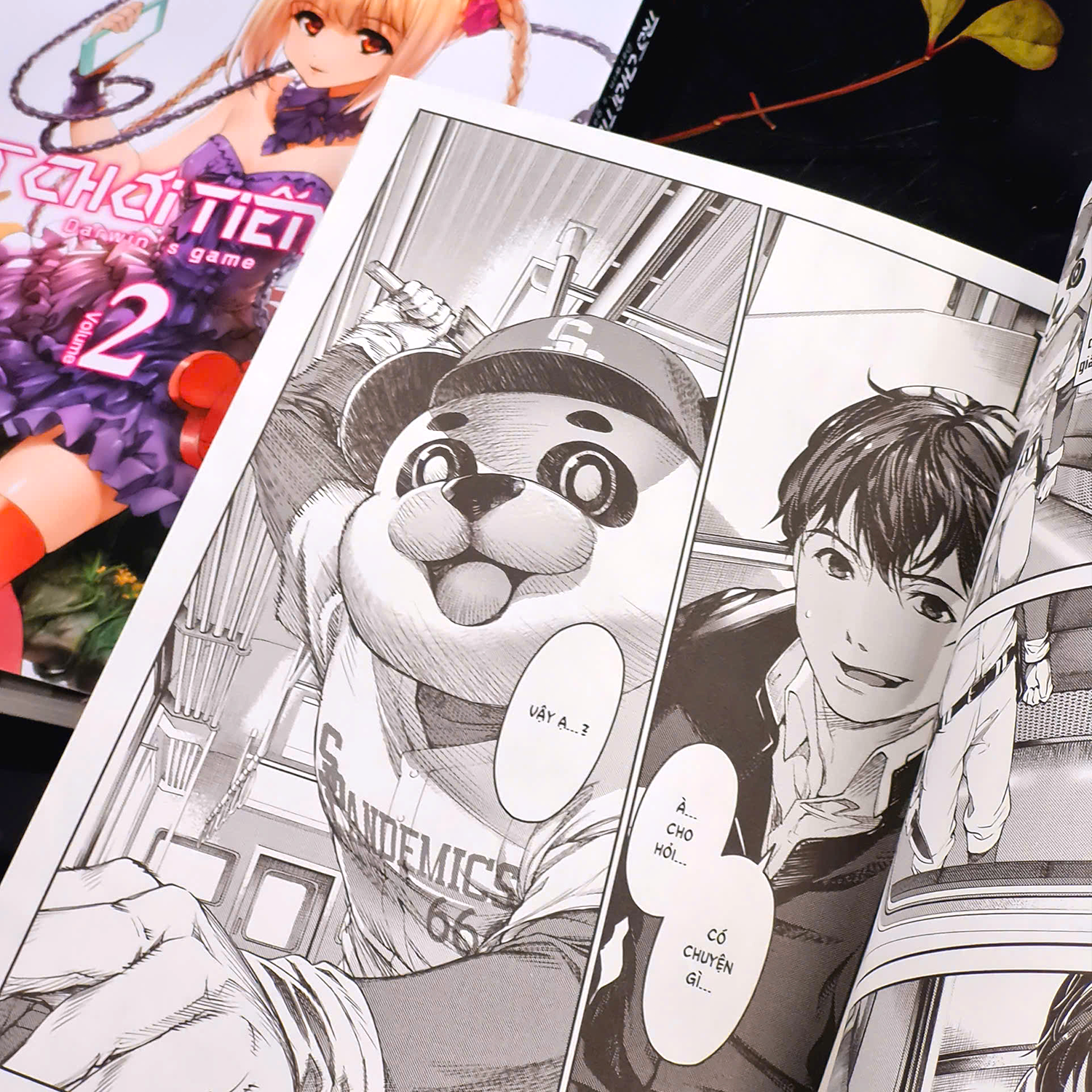 Bo Manga - Tro Choi Tien Hoa - Darwin’s Game - Tap 1 + Tap 2 (Bo 2 Tap) - Ban Dac Biet - Tang Kem Postcard Boi Cung Can Kim Tuyen Lua To Tam