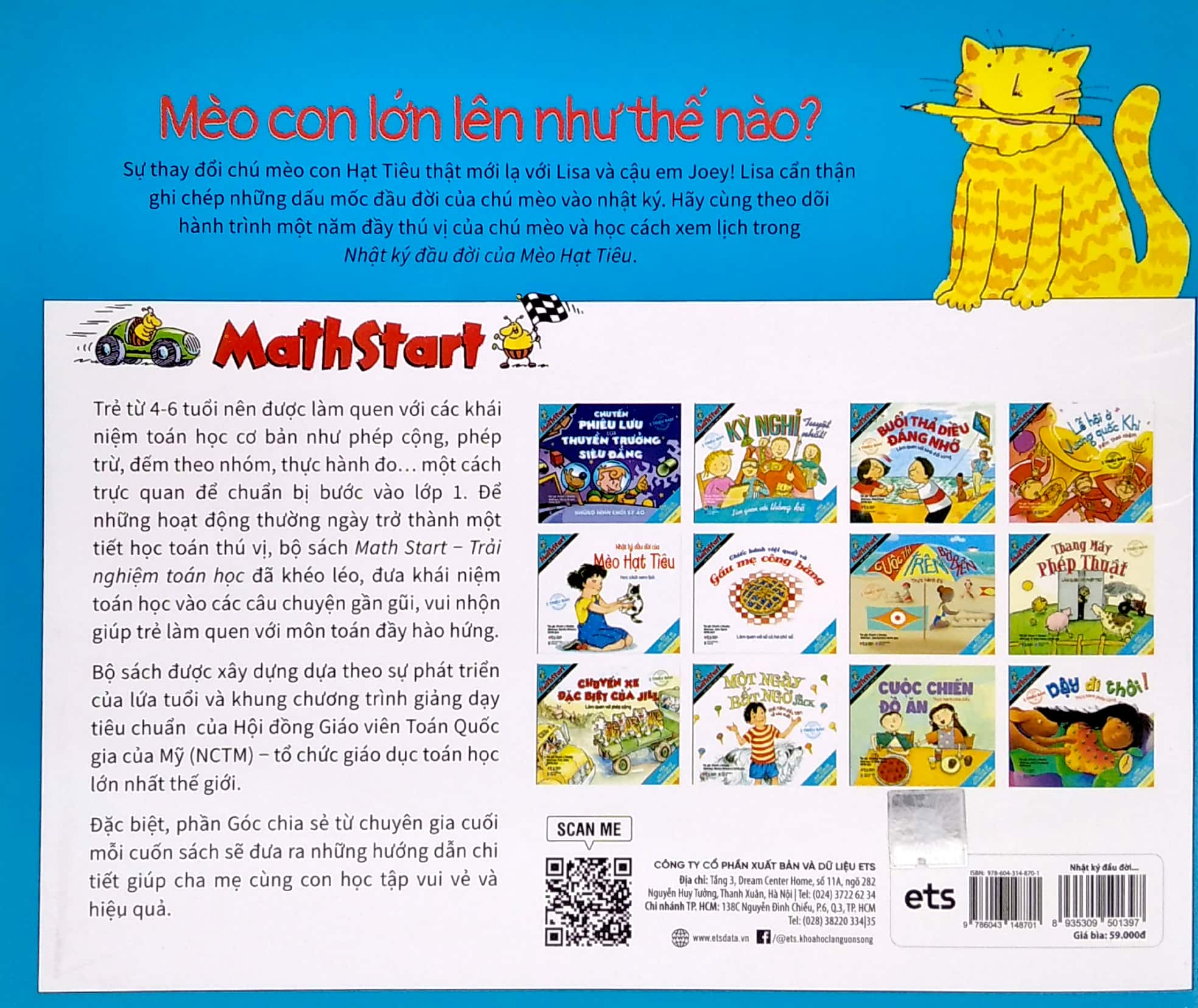 bộ mathstart trải nghiệm toán học: nhật ký đầu đời của mèo hạt tiêu
