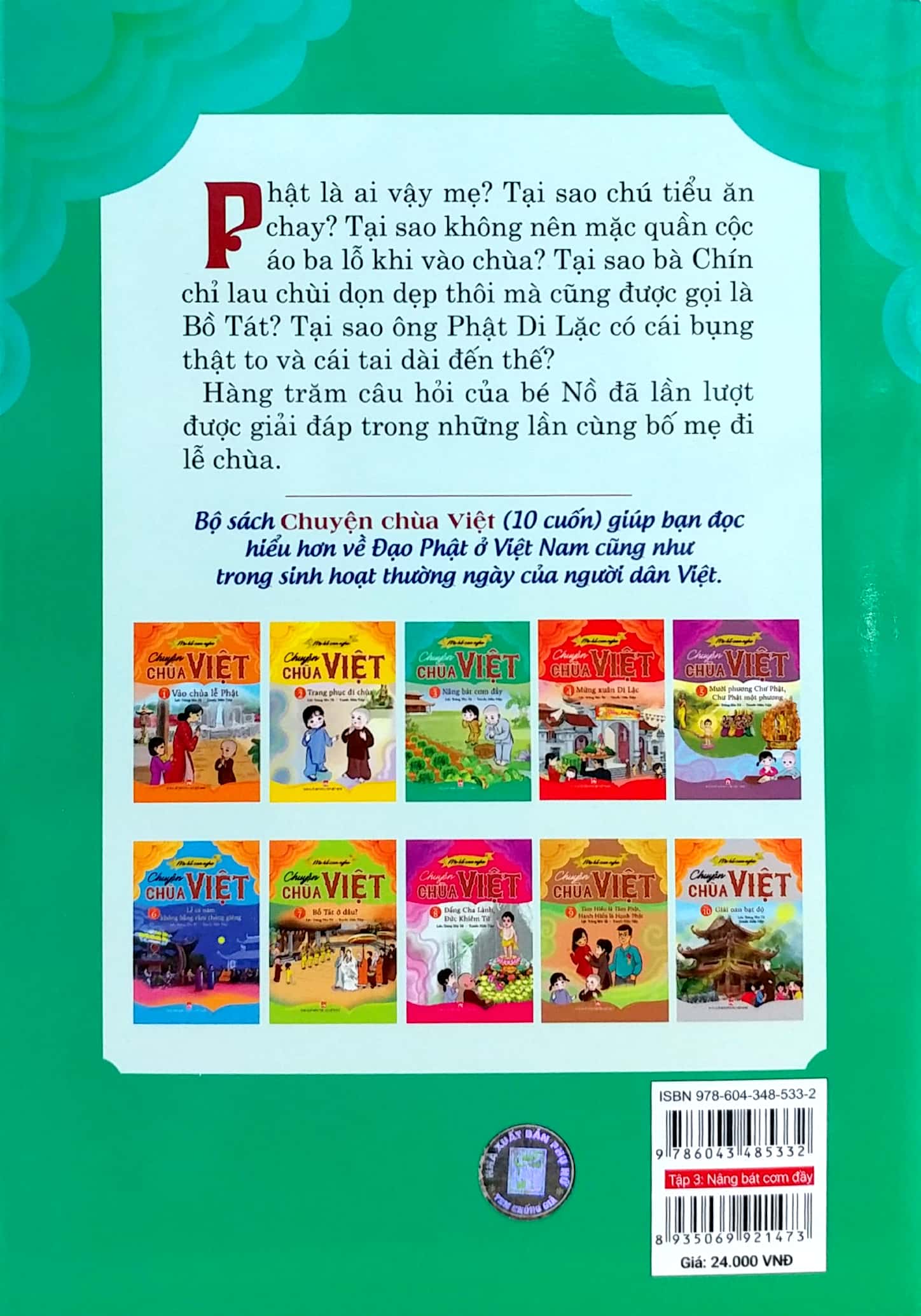 bộ mẹ kể con nghe - chuyện chùa việt - tập 3: nâng bát cơm đầy