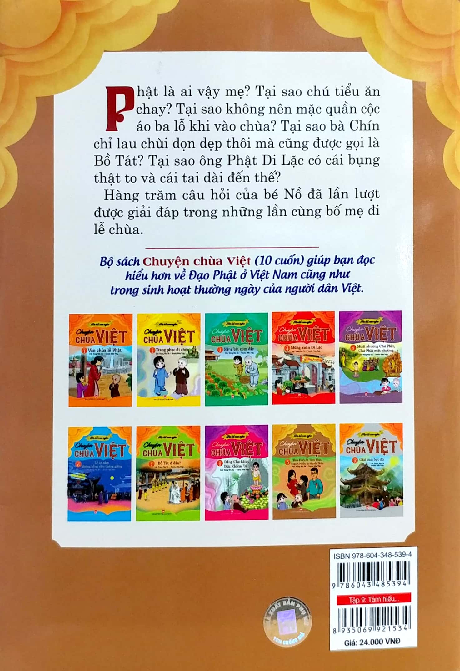 bộ mẹ kể con nghe - chuyện chùa việt - tập 9: tâm hiếu là tâm phật, hạnh hiếu là hạnh phật