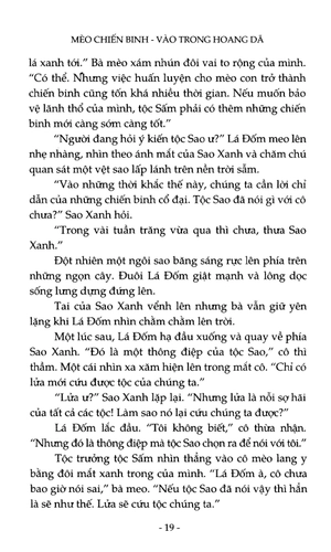 bộ mèo chiến binh - vào trong hoang dã (tái bản 2019)