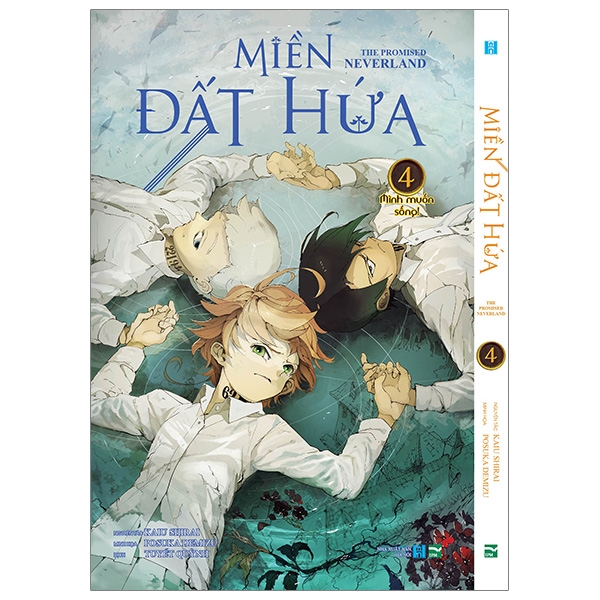 bộ miền đất hứa - the promised neverland - tập 4 - phiên bản bìa trắng (white ver)