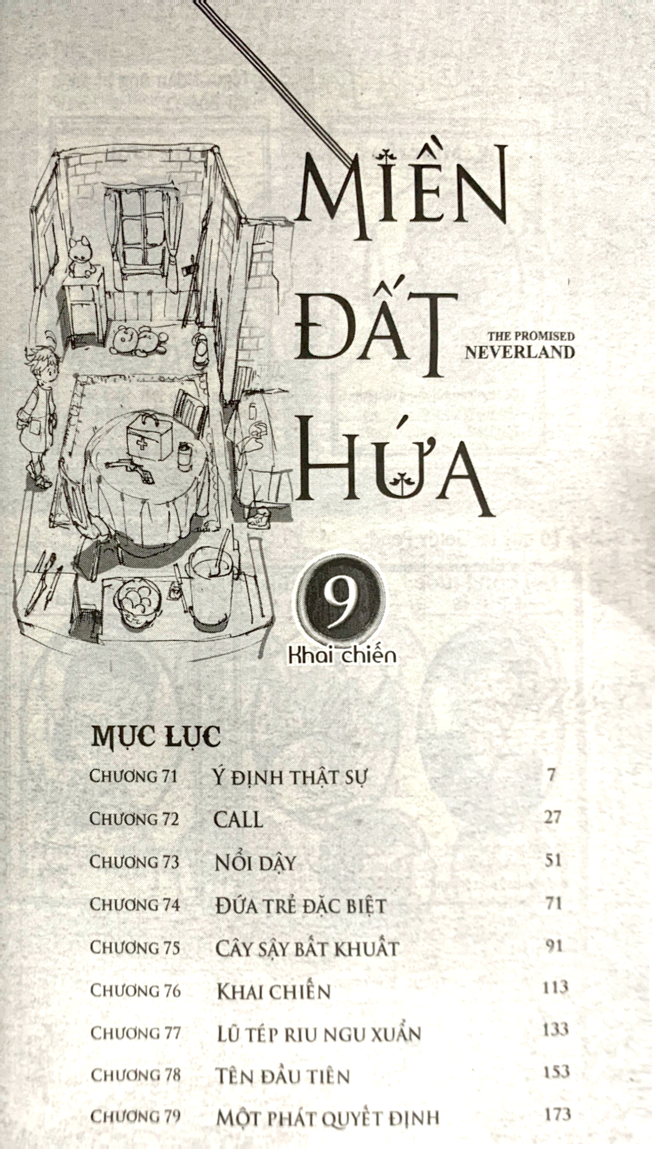 bộ miền đất hứa - the promised neverland - tập 9 - phiên bản bìa trắng (white ver)