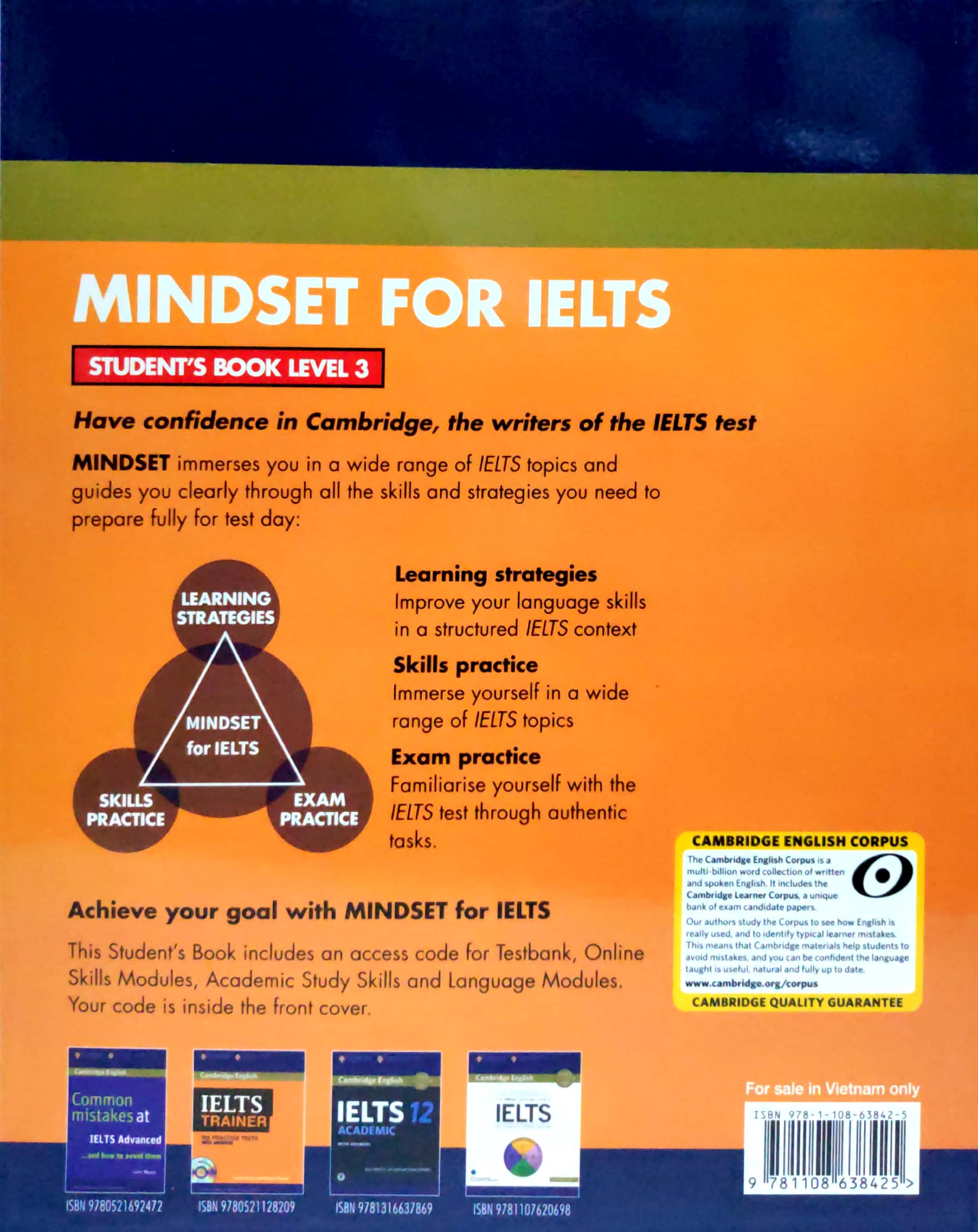 bộ mindset for ielts level 3 student's book with testbank and online modules