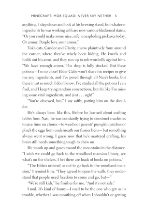 bộ minecraft book 12: mob squad: never say nether: an official minecraft novel