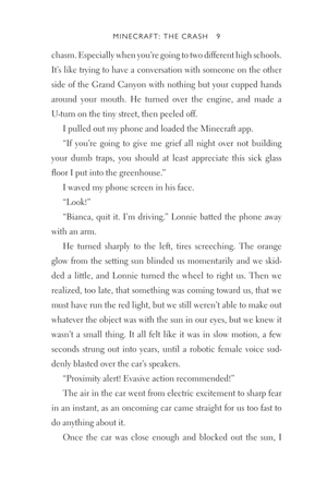 bộ minecraft book 2: the crash: an official minecraft novel