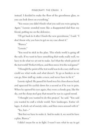 bộ minecraft book 2: the crash: an official minecraft novel