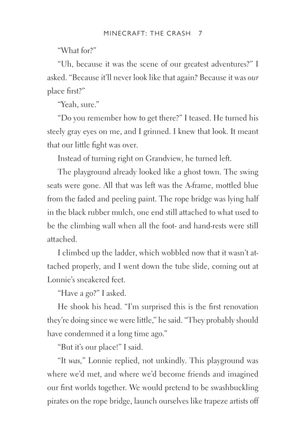 bộ minecraft book 2: the crash: an official minecraft novel