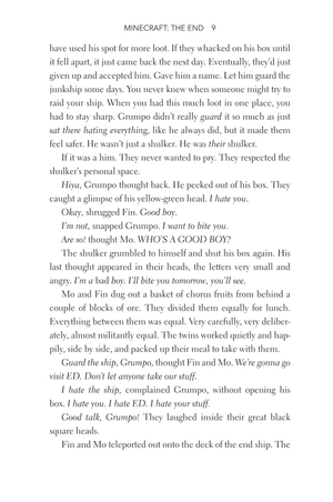 bộ minecraft book 4: the end: an official minecraft novel