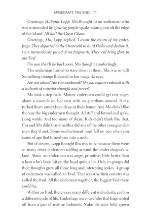 bộ minecraft book 4: the end: an official minecraft novel