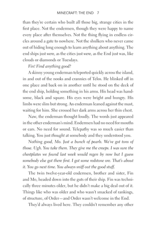 bộ minecraft book 4: the end: an official minecraft novel