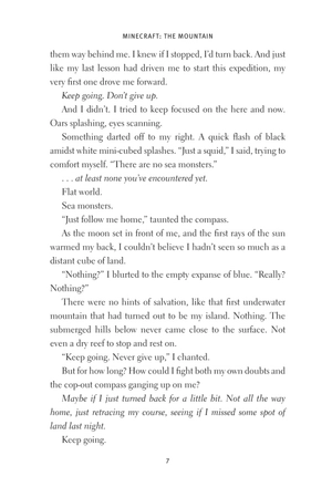 bộ minecraft book 8: the mountain: an official minecraft novel