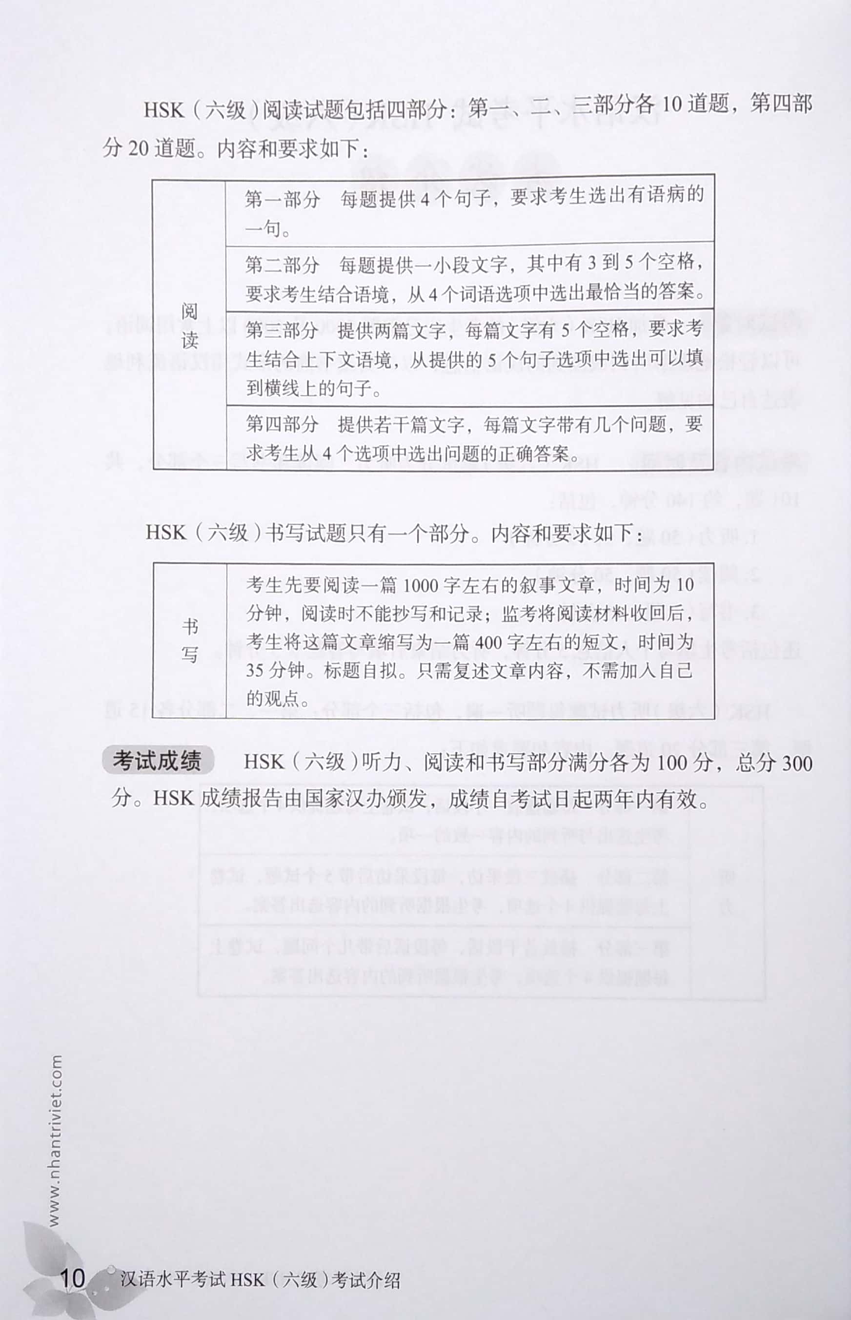 bộ mô phỏng đề thi hsk - phiên bản mới - cấp độ 6
