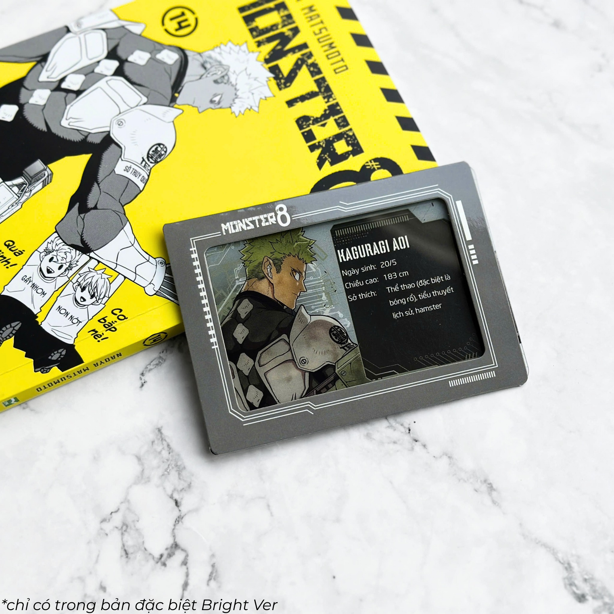 Bo
						
										
										MONSTER #8 - Tap 14 - Ban Dac Biet - Bright Ver - Tang Kem Clear Card + Card Holder “Luc Luong Phong Ve”