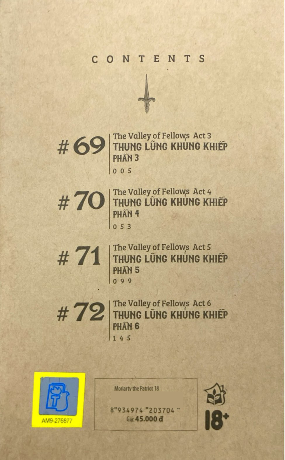 Bo
						
										
										Moriarty The Patriot - Tap 18