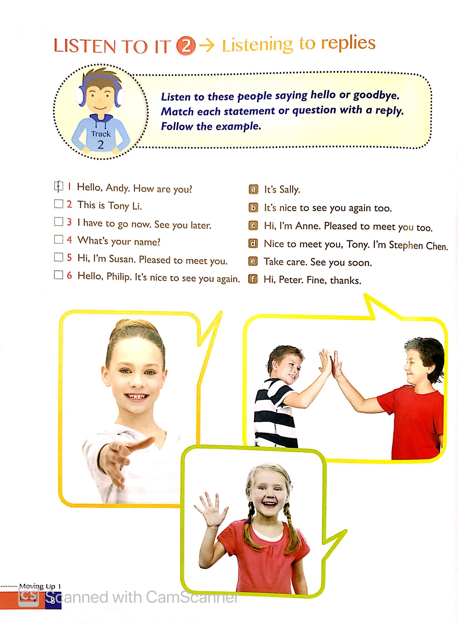 bộ moving up - listening and conversation 1 (kèm cd)