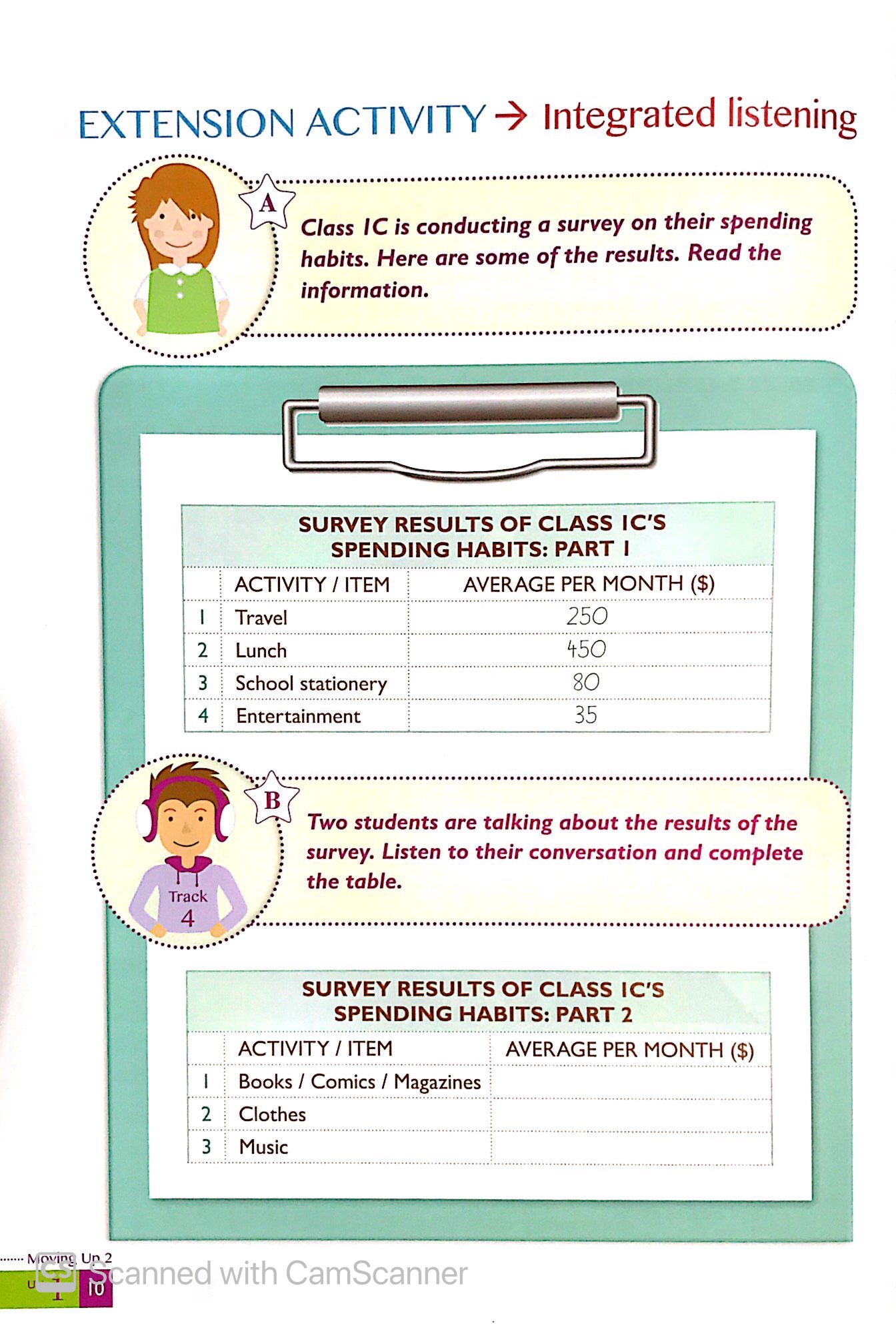 bộ moving up - listening and conversation 2 (kèm cd)