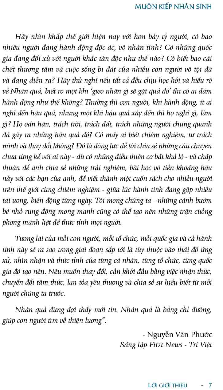 bộ muôn kiếp nhân sinh - many times, many lives